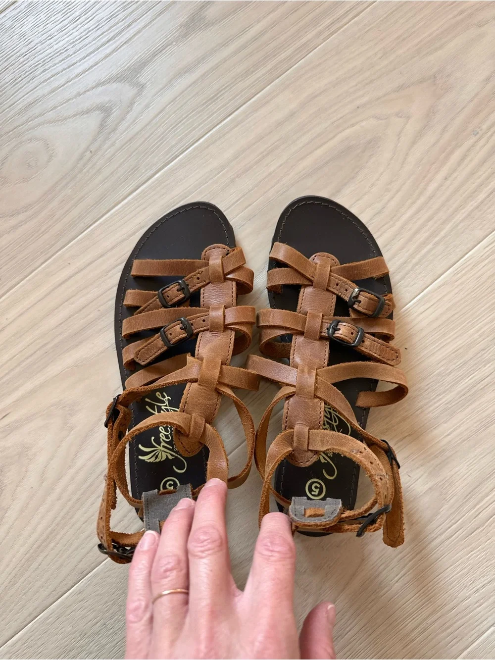 Leather Gladiator Sandals